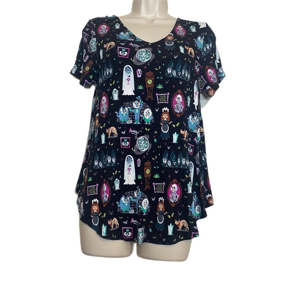 DISNEY HAUNTED MANSION CRISS-CROSS DETAILED BACK T-SHIRT XS - Picture 10 of 11